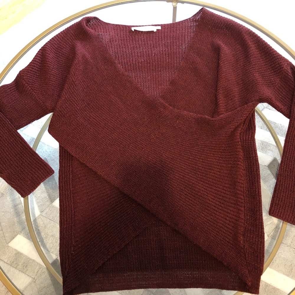 ASTR Wrap Front Sweater